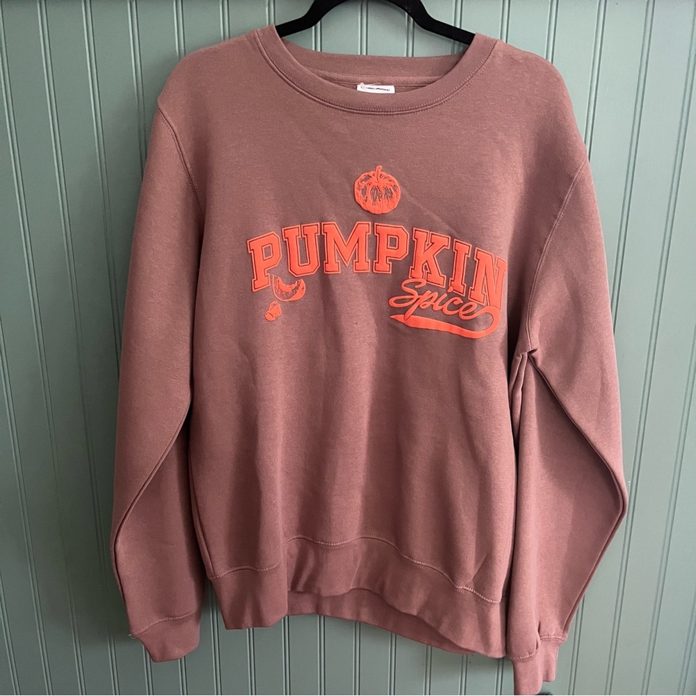 Pacific & Co Women's Oversized Ginger/Burnt Orange Pumpkin Spice Sweatshirt S